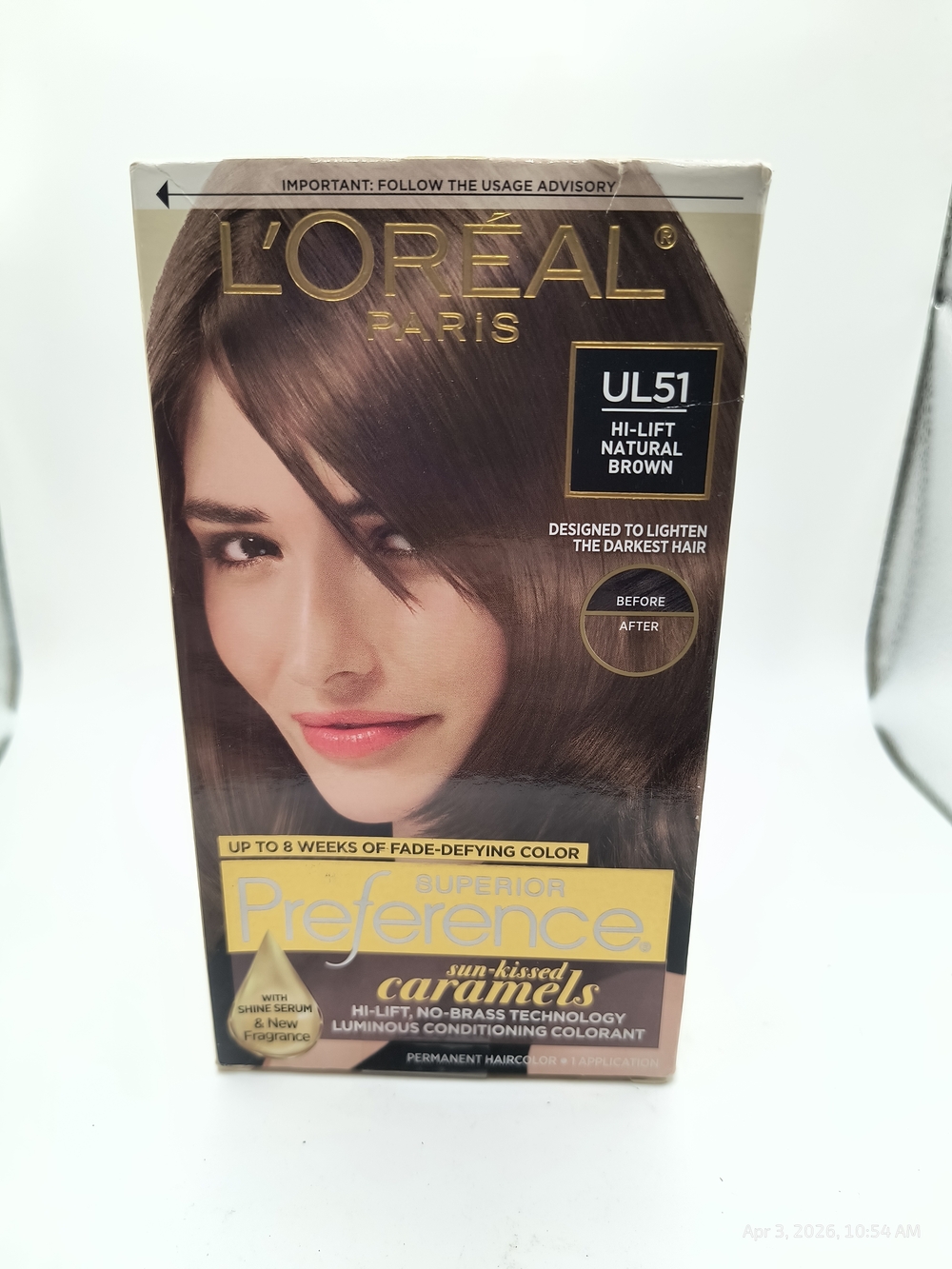 L'Oreal UL51 Hi-Lift Natural Brown Permanent Hair Color Superior Preference